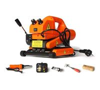 Saldatrice automatica di plastica con cuneo caldo e rullo d'acciaio per la sigillatura del giro in progetti edili e ambientali