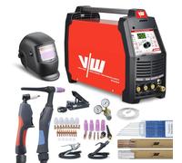 Saldatrice combinata Tig con 200 A e funzione di saldatura ad elettrodo 170 A e taglierina al plasma 50 A | Funzione a impulsi - gas pre e post flusso - corrente su e giù - di Vector Welding