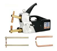 Saldatrice elettrica a punti con bracci elettrodi estesi sostituibili, strumento di saldatura per riparazione lamiere, pistola di saldatura portatile manuale per riparazioni su acciaio dolce 2,0+2,0mm