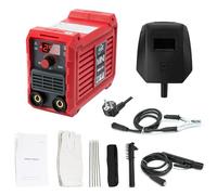 Saldatrice Elettrodo Saldatrice Inverter Saldatrice a Elettrodo MMA 250A Saldatrice Portatile per Acciaio Inox, Acciaio Legato, Acciaio al Carbonio, Ghisa (Con 5 barre di saldatura)