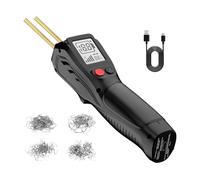 Saldatrice For Plastica Da 500 W, Display LCD, Pistola For Saldatura For Plastica Portatile Con Ricarica Wireless, Kit Di Riparazione Paraurti For Auto, Pinzatrice A Caldo Facile Da Usare(Black)