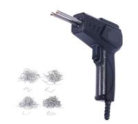 Saldatrice For Plastica, Pistola For Chiodi A Caldo Da 70 W, Saldatore, Punti Metallici, Kit Di Riparazione Paraurti, Attrezzi For Auto, Cucitrice A Caldo Facile e Potente(Black,SET 01)
