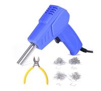 Saldatrice For Plastica, Pistola For Chiodi A Caldo Da 70 W, Saldatore, Punti Metallici, Kit Di Riparazione Paraurti, Attrezzi For Auto, Cucitrice A Caldo Facile e Potente(Blue,SET 02)