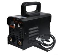 Saldatrice IGBT portatile 220 V con display digitale, compatta per mini inverter per acciaio e ferro, installazione fai da te e strumento di riparazione in loco (nero)