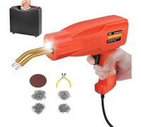 Saldatrice in plastica a caldo 150W Kit di saldatura per riparazioni in plastica, con 800Pz di graffe a caldo, per la riparazione di crepe e rotture in plastica