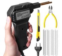 Saldatrice in plastica da 50 W, saldatrice in plastica con 200 chiodi per saldatura, set di riparazione per paraurti auto, 220 V, saldatrice in plastica per fessure in plastica, riparazione paraurti