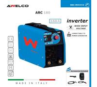 SALDATRICE INVERTER 160 A AMP AWELCO ARC180 COMPLETA DI ACCESSORI