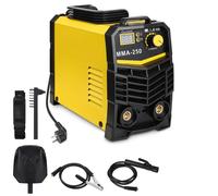 Saldatrice inverter 250A IGBT 220V LCD elettrica con maschera elettrodi mini kit