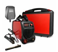 Saldatrice inverter ad Elettrodo 400 Ampere Con Ventilazione Saldatura ad Arco Display LCD Digitale Saldatrice Elettrica Portatile con Cavi e Maschera per Fabbro