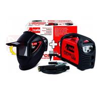 Saldatrice inverter ad elettrodo TELWIN Force 145 con maschera Tiger e accessori