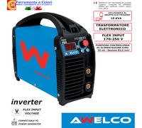 Saldatrice Inverter AWELCO Mikro 164-184 Saldatura Arco MMA + Kit Acc. Valigetta