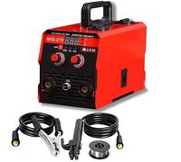 Saldatrice inverter MIG ARC TIG, saldatrice portatile senza gas da 250 A con display LCD, pistola a bobina elettrica con nucleo di flusso solido