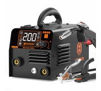 Saldatrice MIG HZXVOGEN HVM200 da 135 A, senza gas, 3 in 1, Lift TIG, MMA Sticker, inverter IGBT portatile da 240 V senza gas e display LED digitale intelligente. Leggero e compatto.