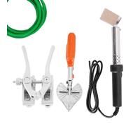 Saldatrice per Cinghie Tonde Poliuretano, Saldatrice per Cinghie PU+Forbici+Saldatore, Macchina per Giunzione Cinghie Trasmissione, per Saldatura E L'Unione Cinghie Tonde Poliuretano,150W