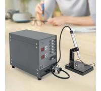 Saldatrice per gioielli da 100 W, saldatore ad arco di argon a impulsi Saldatrice elettrica Kit di strumenti per riparazione gioielli con banco da lavoro e schermo LCD