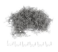 Saldatrice per plastica 1000 pezzi di punti metallici ondulati a S da 0,6 mm per paraurti auto, kit di riparazione per cucitrici in plastica per carrozzeria cucitrice calda