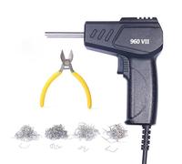 Saldatrice per plastica 960-VII Pistola per saldatura plastica Saldatore Graffette Saldatore plastica Kit di strumenti per la riparazione di paraurti auto Saldatore cucitrice calda(Set 2)