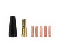 Saldatrice per plastica cucitrice calda Kit di saldatura con 7 punte per ugelli senza gas, 0,8/0,9 mm, punte di ricambio per ugelli senza gas con anima di flusso(1.2mm)