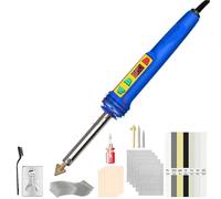 Saldatrice per plastica cucitrice calda Kit di saldatura per plastica con controllo della temperatura da 100 W, pistola per saldatore in PVC, strumento di riparazione paraurti auto