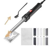 Saldatrice per plastica cucitrice calda Kit di saldatura per plastica da 150 W, pistola per saldatore, kit di strumenti per saldatore di paraurti per auto e canoe