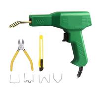 Saldatrice per plastica Kit Di Riparazione Paraurti Per Saldatrice A Caldo Per Plastica, Saldatore Per Riparazione Plastica, Riparazione Paraurti Auto 2-in-1 Saldatrice Plastica(Green 400PCS)