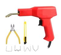 Saldatrice per plastica Kit Di Riparazione Paraurti Per Saldatrice A Caldo Per Plastica, Saldatore Per Riparazione Plastica, Riparazione Paraurti Auto 2-in-1 Saldatrice Plastica(Red 400PCS)