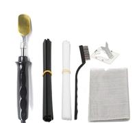 Saldatrice per plastica Kit di saldatura in plastica con saldatore, aste, rete rinforzo Strumento professionale per la riparazione della superficie del paraurti dell'auto
