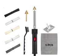 Saldatrice per plastica Kit saldatore per riparazione paraurti auto da 50 W/150 W, strumenti per stiratura in pelle per uso domestico, saldatrice per plastica con PP PE PVC ABS(150W SET)