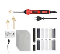 Saldatrice per plastica Saldatore elettrico per riparazione paraurti auto in PVC da 100 W, strumento per stiratura in pelle a riscaldamento rapido cucitrice calda(D)