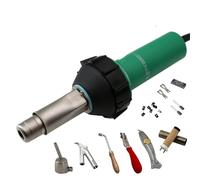 Saldatrice per plastica Saldatrice a torcia termica con soffiante ad aria calda da 1600 W per plastica, fogli, tubi, serbatoi, pavimenti, membrane in PP/PE/PVC... cucitrice calda(Kits 11)