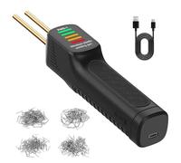 Saldatrice per plastica Saldatrice per plastica da 300 W, 200 pezzi, pinzatrice a caldo, pistola per saldatura in PVC, kit per saldatura di plastica con pistola termica 2-in-1 Saldatrice Plastica