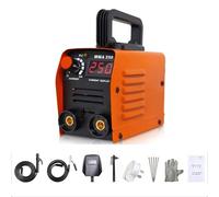 Saldatrice per plastica Saldatrice ZX7 250A MMA Saldatrice ad arco Inverter Mini saldatrice elettrica portatile Attrezzatura per saldatura Strumenti per la riparazione di auto(Full Kit)