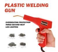 Saldatrice per saldatore di plastica Pistola per saldatura per paraurti per auto 4 tipi di graffette per riparazioni di paraurti/kayak/prodotti in plastica