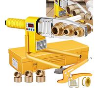 Saldatrice Per Tubi In Plastica, Display Digitale Intelligente 63/23 Tipi Saldatrice A Fusione Per Tubi PE /PB/PPR, 0-320 ℃ , Doppia Dissipazione Del Calore, Con Forbici E Custodia In Ferro,#32