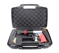 Saldatrice pneumatica per metalli con trapano di posizionamento e punte da trapano da 6,5 mm/8 mm, strumento di saldatura a punti ad aria