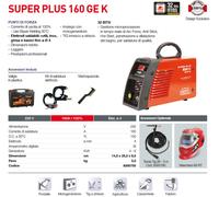 Saldatrice professional inverter ad elettrodo Saldatura Stayer SUPER PLUS 160 GE