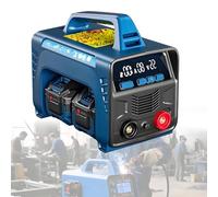 Saldatrice senza fili, saldatrice a filo continuo/anima a batteria, saldatrice a corrente continua, saldatrice portatile, con display a LED, macchina antiaderente con avviamento a caldo e forza d'ar