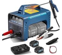 Saldatrice Senza Filo 160A Portatile a Batteria con Inverter IGBT Digitale e Display LED - per Saldatura Professionale e Fai-da-Te su Acciaio (2-10mm)