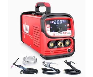 Saldatrice TIG 200A DC con Funzione Impulso e IGBT, MMA, Daldatore TIG con Grande Display LED, Avvio a Caldo, Arc Force e Nove Slot di Memoria, Tokyo 2300 - Vector Welding