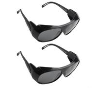 Saldatura auto-oscurante con protezione UV/IR - Occhiali di sicurezza leggeri per saldatura TIG e MIG, confezione da 2 (grigio)