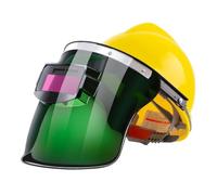Saldatura Casco Antiscivolo Regolabile Protezione Occhi Cotone Pad | Protezione facciale di sicurezza per brasatura Rettifica Produzione Manutenzione Scenari di costruzione