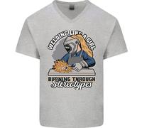 Saldatura Come Una Ragazza Maglietta In Cotone A V Per Uomo Divertente