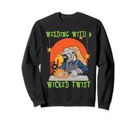 Saldatura con un Wicked Twist Spooky Saldatore Halloween Felpa