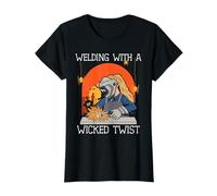 Saldatura con un Wicked Twist Spooky Saldatore Halloween Maglietta