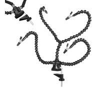 Saldatura Helping Hands - Porta del bracci che aiutano le mani, 4 bracci flessibili con portabicchiere da tavolo regolabile Porta rotante per le figurine di pittura
