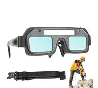 Saldatura Oscuramento LOGGLE - Protezione Degli Occhi | Occhiali Da Saldatura A Energia Solare Con 3 Modalità Di Illuminazione Lens Ad Confortevole | Spettacoli Di Sicurezza Avvolgenti Per La