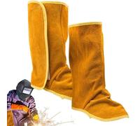 Saldatura spat, incolta di 40 cm | Protettore per scarpe di saldatura con dispositivo di fissaggio, resistenza al calore, resistenza al fuoco, resistenti alla lacrime, ŵeling ghette per saldator