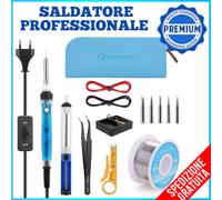 Saldatura stagno Kit 60W 220V KIT Saldatura a Stagno PROFESSIONALE per argento
