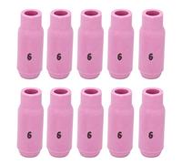 Saldatura TIG Coppa 10N48 6# in Ceramica Set di Accessori Kit per Torcia WP17 WP18 WP26 Uso Pratico per Saldatura TIG e Ad con 10 Pezzi