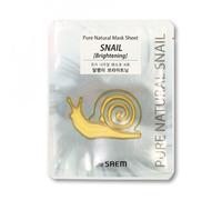 [Saldi]The Saem - Pure Natural Mask Sheet - Snail Brightening - 1pezzo